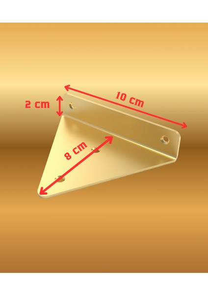 2'li Gizli Duvar Rafı Askı Aparatı - Sağlam Metal Üçgen Raf Tutucu Braketi fiyatları