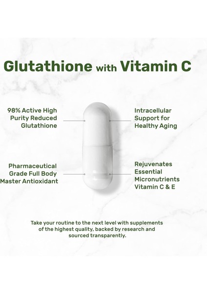 Glutatyon 1000 mg Vitamin C 500 mg Antioxidant modelleri