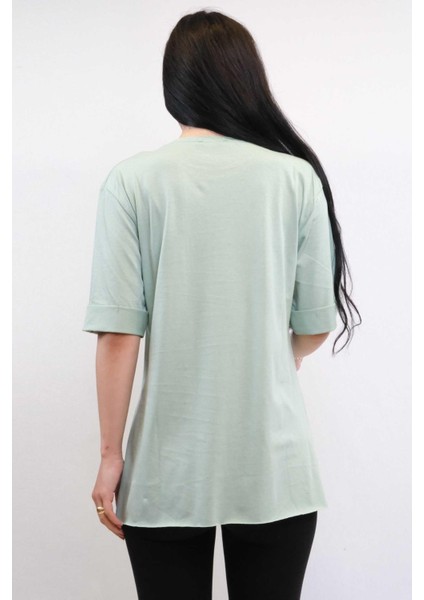 Zincir Aksesuarlı Tshirt Mint fiyatları