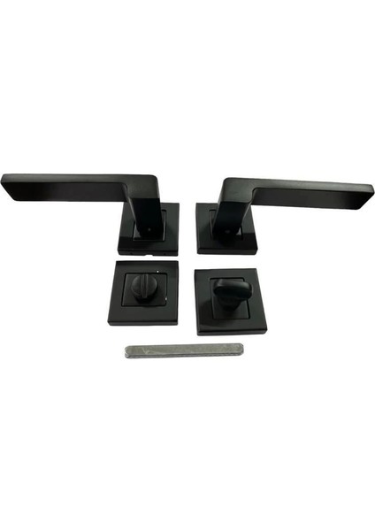 Sofuoğlu Rozet Anka Mat Siyah Wc Kapı Kolu