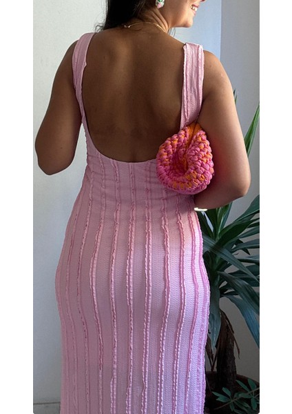 Kadın Pembe Uzun Elbise modelleri