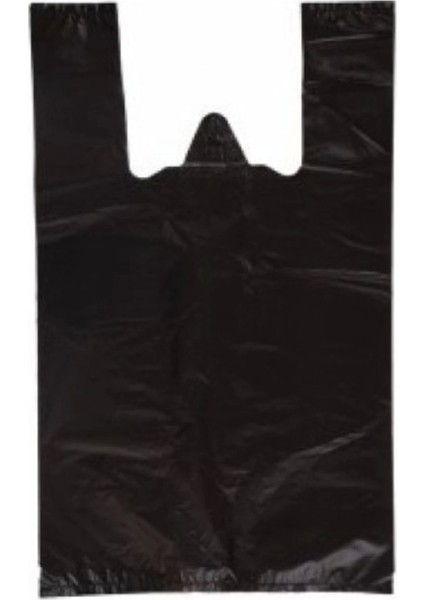 Hışır Atlet Market Poşeti-Siyah-Küçük Boy 25X45 Cm-5 kg