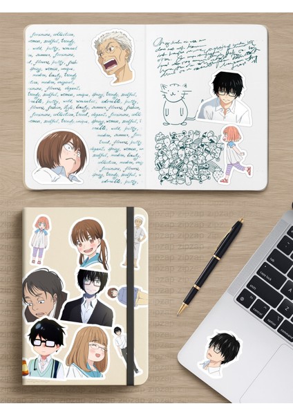 Sangatsu No Lion 3-Gatsu No Lion Anime Telefon Laptop Bullet Journal Yapışkanlı Folyo Sticker Paketi (20 Adet) fırsatları