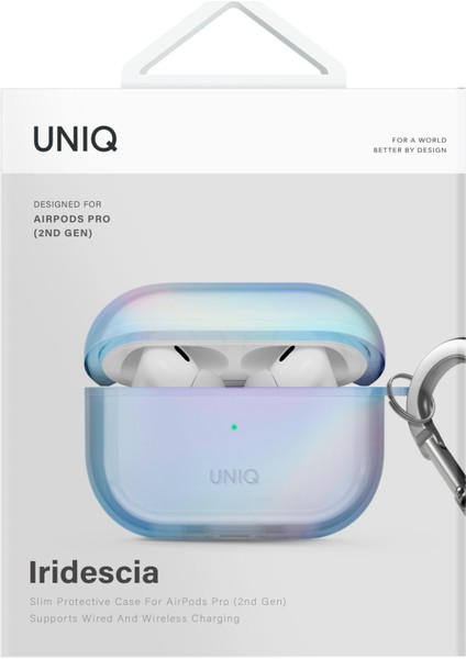 Airpods 4 (4.nesil) Kılıf Holografik Renk Değiştiren Kablosuz Şarj Destekli Anti-Watermark fırsatları