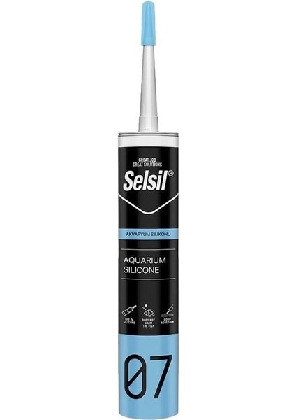 Selsil 07 Akvaryum Silikonu Şeffaf 280 ml