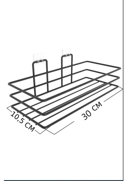 Krom Gümüş Yapışkanlı Banyo Rafı 2 Li Set Kağıt Havlu Askılı Banyo Duş Organizer Raf