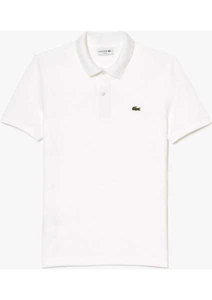 L.12.12 Erkek Slim Fit Beyaz Polo
