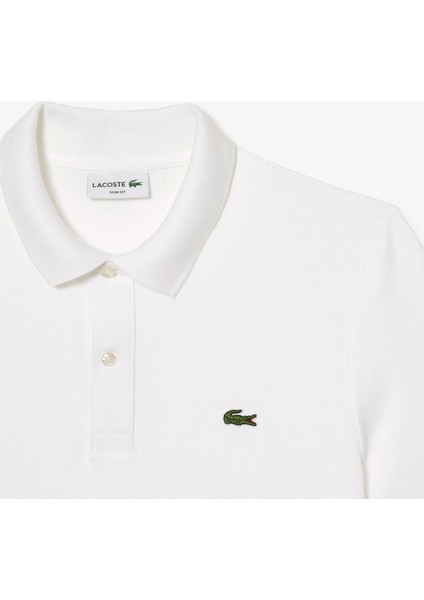 L.12.12 Erkek Slim Fit Beyaz Polo modelleri
