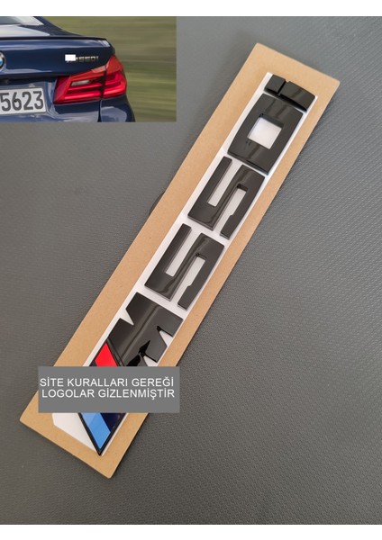 Bmw M550İ Bagaj Yazısı Siyah- M550İ F10 G30