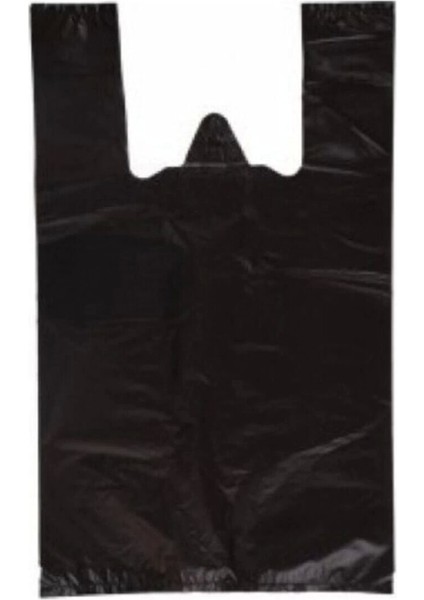 Kalın Atlet Poşet Siyah Büyük Boy 10 kg