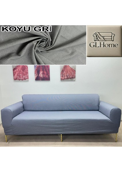 %100 Pamuk Petek Kumaş 3 Lü Komple Giydirme Kanepe & Çekyat, Bohem, Porto, Vb. Model Koltuk Kılıfı fırsatları