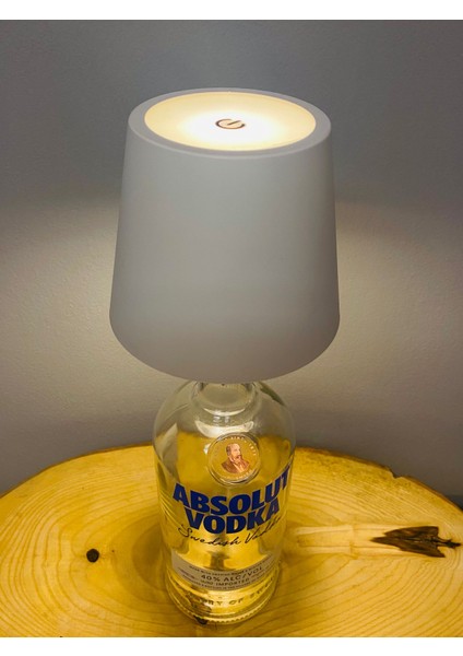 Kablosuz Şişe Lambası- Masa Işığı Dokunmatik ve Kontrol Sarj Edilebilir Taşınabilir- Şişe Dahil fırsatları