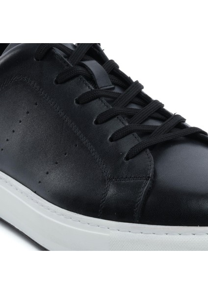 64703L Siyah Erkek Hakiki Deri Sneaker indirimleri