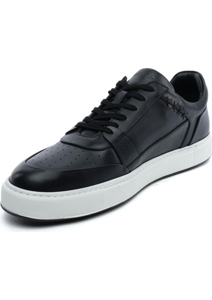 64702L Siyah Hakiki Deri Erkek Sneaker fırsatları