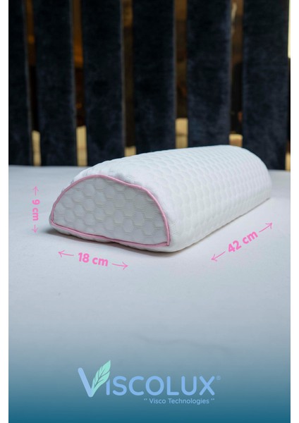 Çok Amaçlı Ortopedik Visco Yastık - Çok Fonksiyonlu Hamile Yastığı 42X18X9 Pembe fiyatları