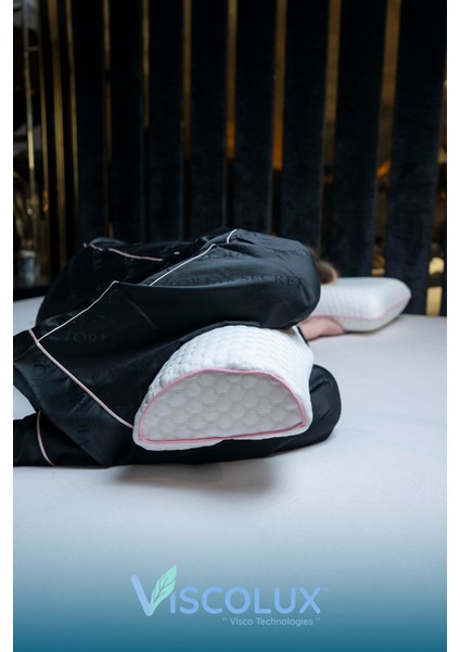 Çok Amaçlı Ortopedik Visco Yastık - Çok Fonksiyonlu Hamile Yastığı 42X18X9 Pembe fırsatları