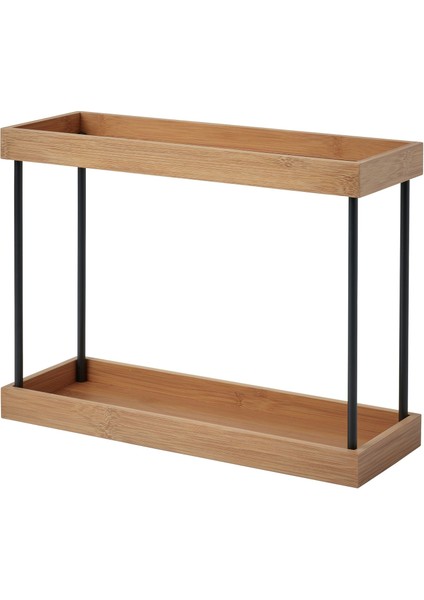 Nålblecka Tezgah Üstü Düzenleyici 38X13X28 cm Bambu Baharatlık Çok Amaçlı Mutfak Rafı