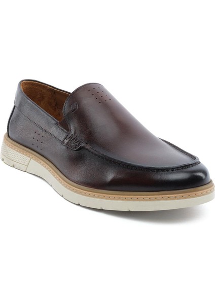 64669 Kahverengi Hakiki Deri Erkek Loafer Ayakkabı fiyatları