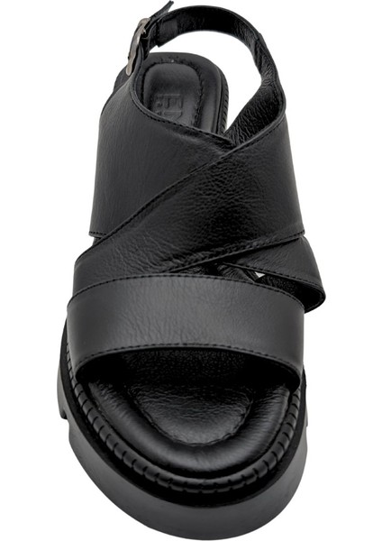 Leggero - Kadın Dolgu Topuklu Sandalet - Siyah - 39 modelleri