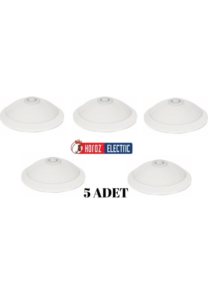 5 Adet Sensör Armatür Lamba 2x E27 Duy