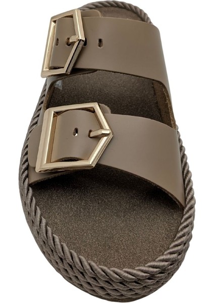 Sogno Estivo - Kadın Düz Terlik - Bej - 36 modelleri