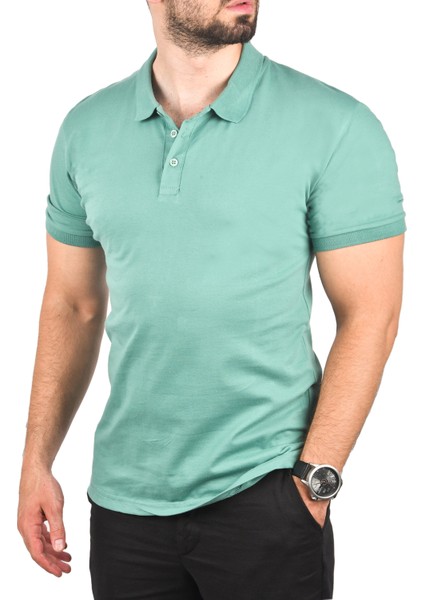 Büyük Beden Polo Yaka Tişört Nefes Alan Pamuklu Pike Kumaş Battal Beden Tişört 2504349