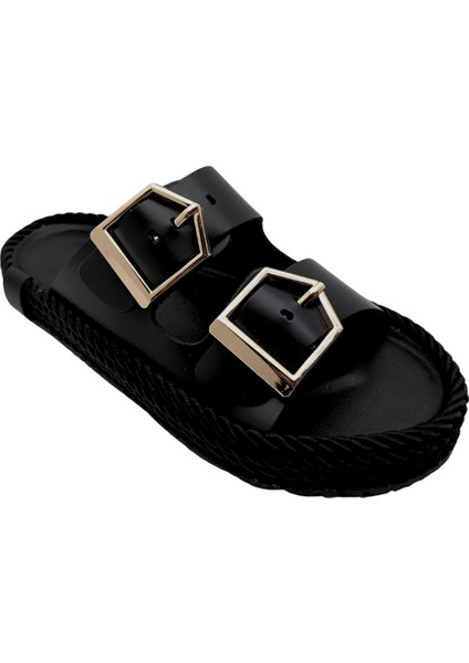 Sogno Estivo - Kadın Düz Terlik - Siyah - 37 fırsatları