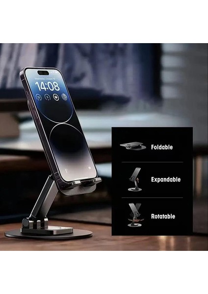 Katlanır 360 Dönen Ayarlanabilir Telefon Tutucu Masaüstü Katlanabilir Telefon Tablet Standı indirimleri