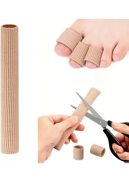 15 cm Ayak Batık Koruyucu Tırnak Koruyucu Boru Kumaş Silikon Jel Tüp Kemik Koruyucu