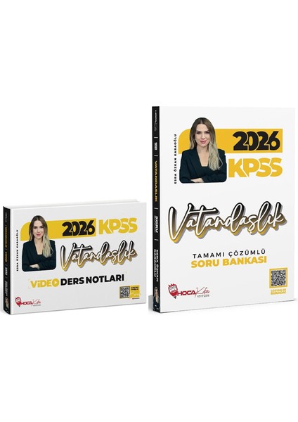 2026 Kpss Vatandaşlık Video Ders Notları + Soru Bankası 2 Li Set fiyatları