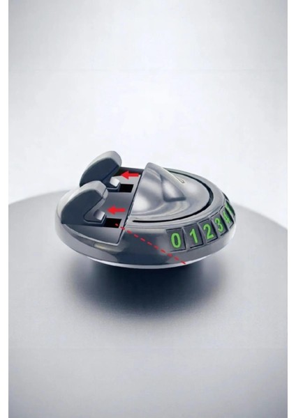 360° Dönebilen Siyah Renk Yapışkanlı Numaratörlü Araç Telefon Tutucu Numaratör 50 Adet Rakam fırsatları