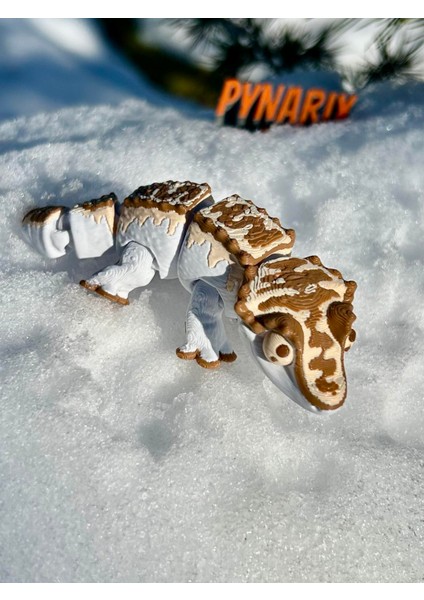 Kertenkele Oyuncak - Gölgelerin Zarif Dansçısı: Tepeli Beyaz Gecko" 🦎🌿 3D Hareketli Organik Vip Model - Orta Boy fiyatları