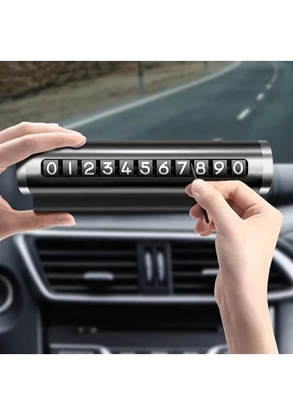 2 Adet Siyah Araç Park Telefon Numaratörü Çevirmeli Ayarlı Torpido Üstü Silindir Numaratör indirimleri