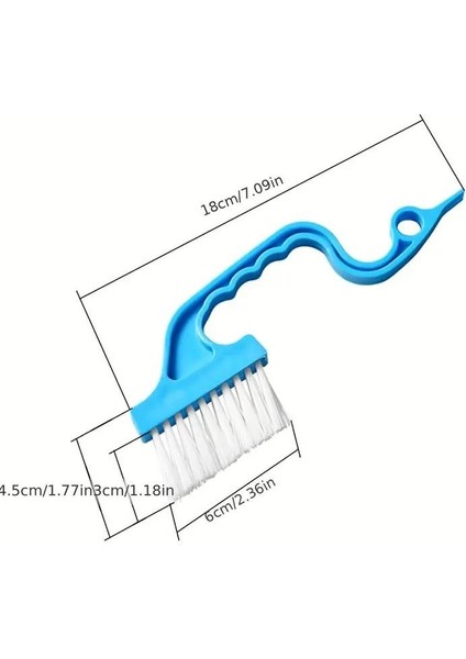 2 Adet 18 cm Kenar Temizleme Fırçası ve Kazıyıcı Detay Temizleme Araba ve Banyo Fırçası fırsatları