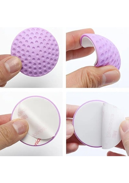 8 Adet Beyaz Renk Çok Amaçlı Yapışkanlı Silikon Kapı Duvar Klozet Kapağı Masa Köşe Koruyucu Tampon fiyatları