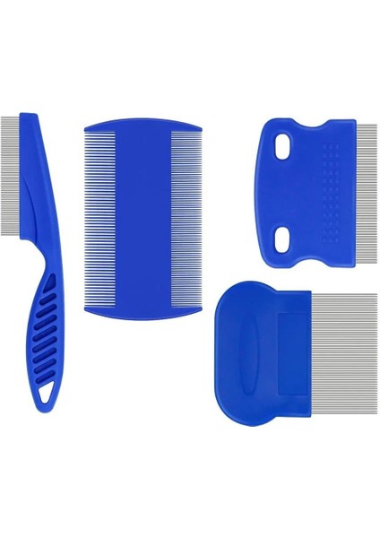 Mavi Kedi Köpek Bit Tarağı Kedi Bit Pire Tarağı Köpek Tarama Fırçası Kedi Tüyü Temizleme