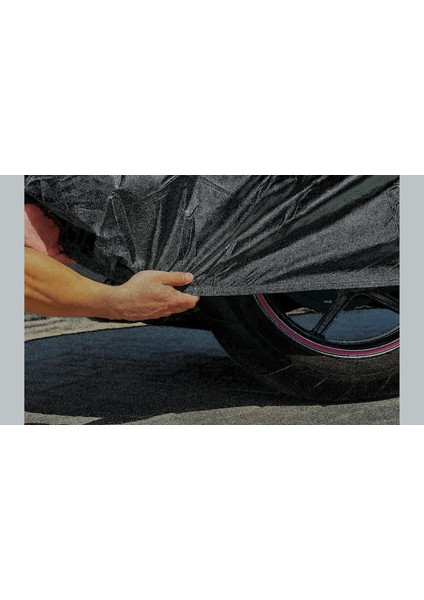 Motosiklet Brandası Alt Lastikli Çantalı Motosiklet Çadırı Yüksek Kalite Su Almaz Motosiklet Branda