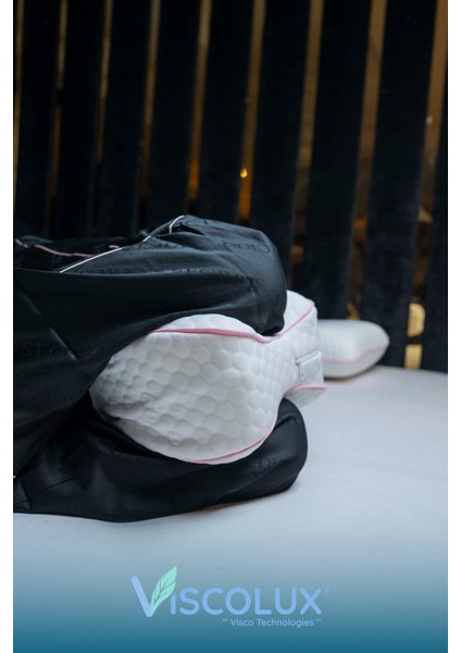 Diz Arası Ortopedik Yastık - V Model Diz Arası Yastık Visco Yastık 25X25X15 Pembe fırsatları