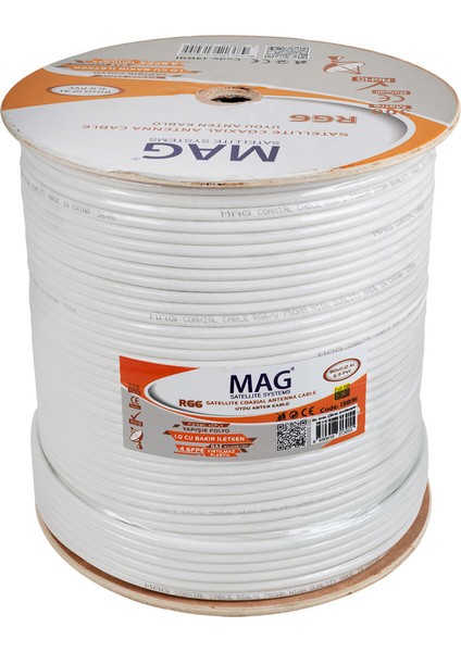 Mag Avangart Rg6/u4 Bakır Sat1 80 Tel Anten Kablosu (300 Metre) (5232) fiyatları