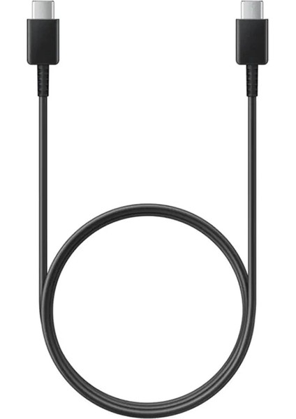 USB Type-C To Type-C 3 Amper Siyah Şarj ve Data Kablosu (1 Metre)