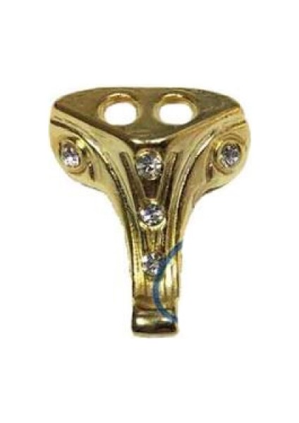 Moda Taşlı Ahşap Sandık Ayağı, Kutu Ayak 1,5 cm - Sarı, 100 Adet TG-53-vice/(1395) 1303