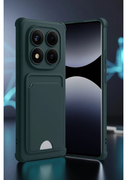 Xiaomi Redmi Note 14 Pro Plus Uyumlu Arka Kamera Korumalı Kart Koyulabilen Silikon Kartlıklı Kılıf Kapak fiyatları