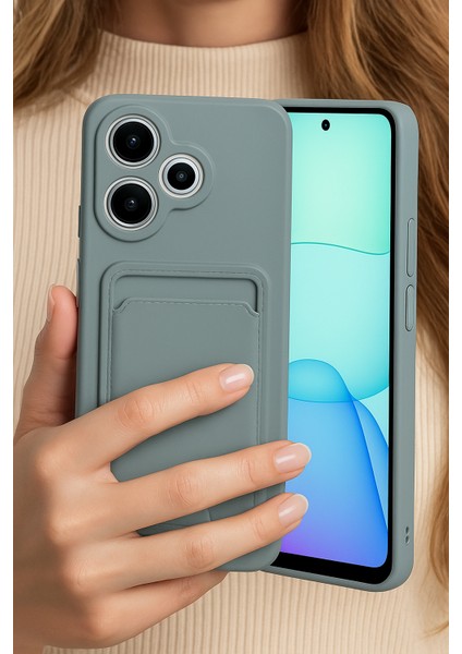 Xiaomi Redmi 13 4g Uyumlu Arka Kamera Korumalı Kart Koyulabilen Silikon Kartlıklı Kılıf Kapak fiyatları