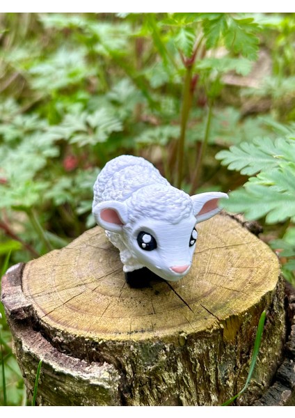 Kuzu Oyuncak - Dağların Cesur Yüreği: Minu 🐑🌄🌿3d Hareketli Organik Oyuncak Vip Model- Orta Boy