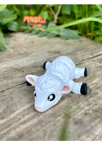 Kuzu Oyuncak - Dağların Cesur Yüreği: Minu 🐑🌄🌿3d Hareketli Organik Oyuncak Vip Model- Orta Boy