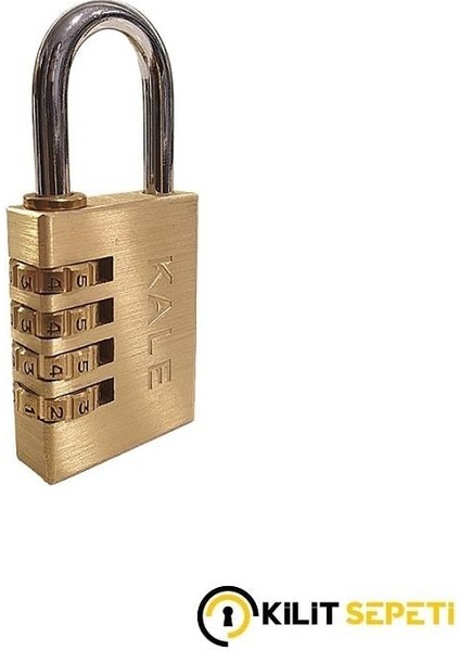 Kale Şifreli Asma Kilit Pirinç 4 Haneli Sarı (28MM) fiyatları
