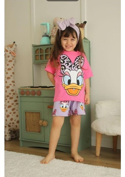 Daisy Duck Pembe Şortlu Takım 2li