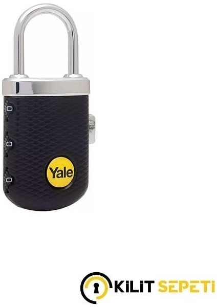 Yale Zarif Tip Şifreli Asma Kilit Siyah