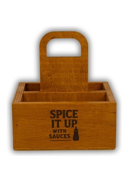 Rustik Sos Sunum Kutusu 4 Ad 95GR Sos Kapasiteli 16X16CM Ketçap Mayonez Taşıyıcı modelleri