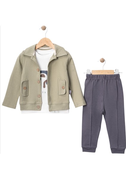 Hırkalı Erkek Üçlü Takım